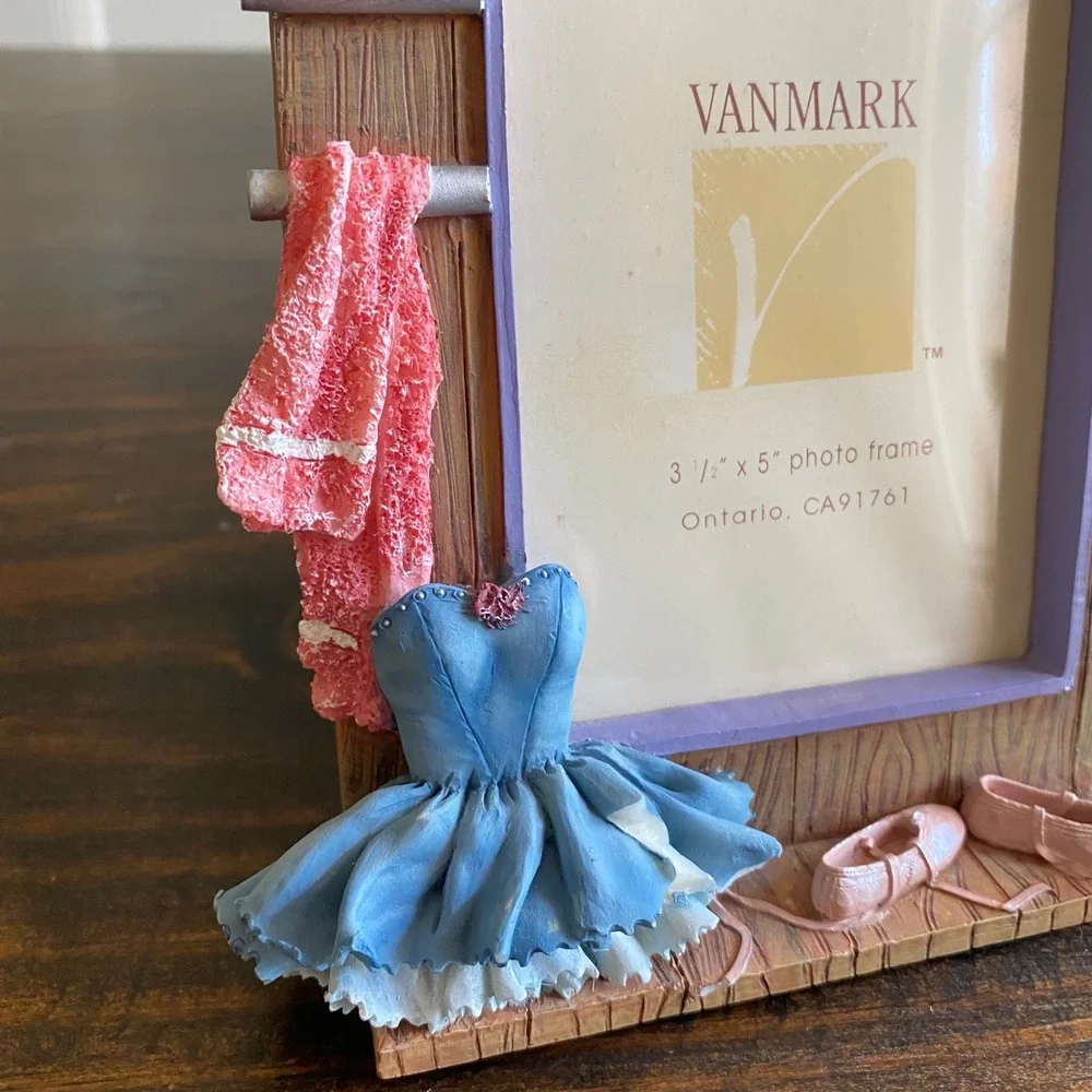 Vanmark Ballet Photo Picture Frame 3.5x5 Dress Shoes Decor Flaw Resin Ballerina‎